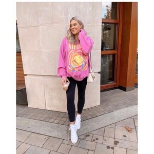 Urban Outfitters | Sweaters | Pink Nirvana Smile Overdyed Sweatshirt | Poshmark